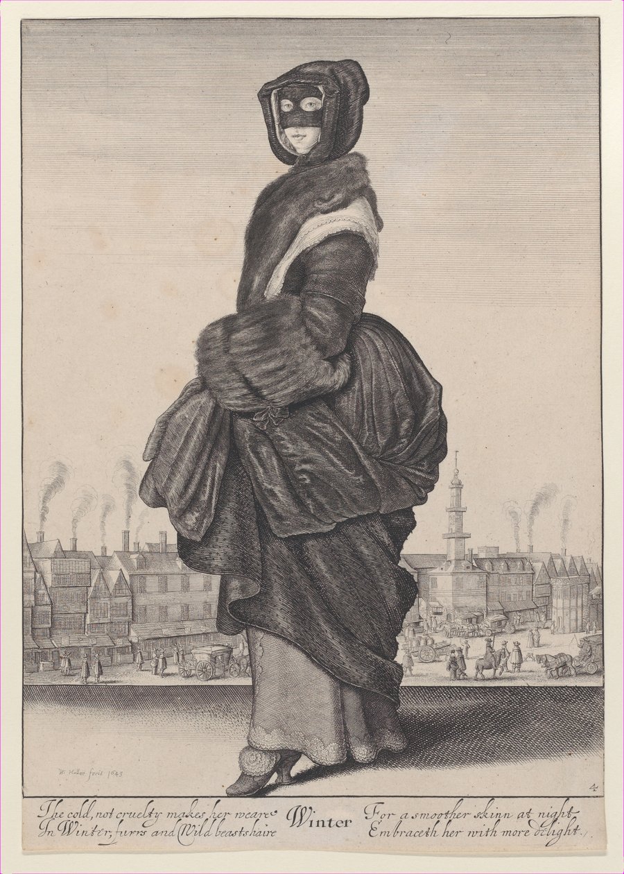Winter, aus Die Jahreszeiten von Wenceslaus Hollar