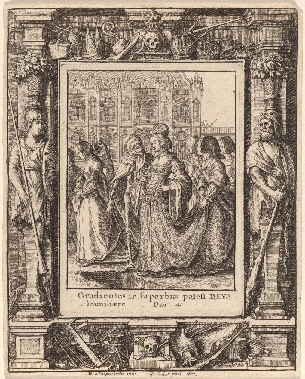 Kaiserin von Wenceslaus Hollar after Hans Holbein the Younger after Abraham van Diepenbeeck