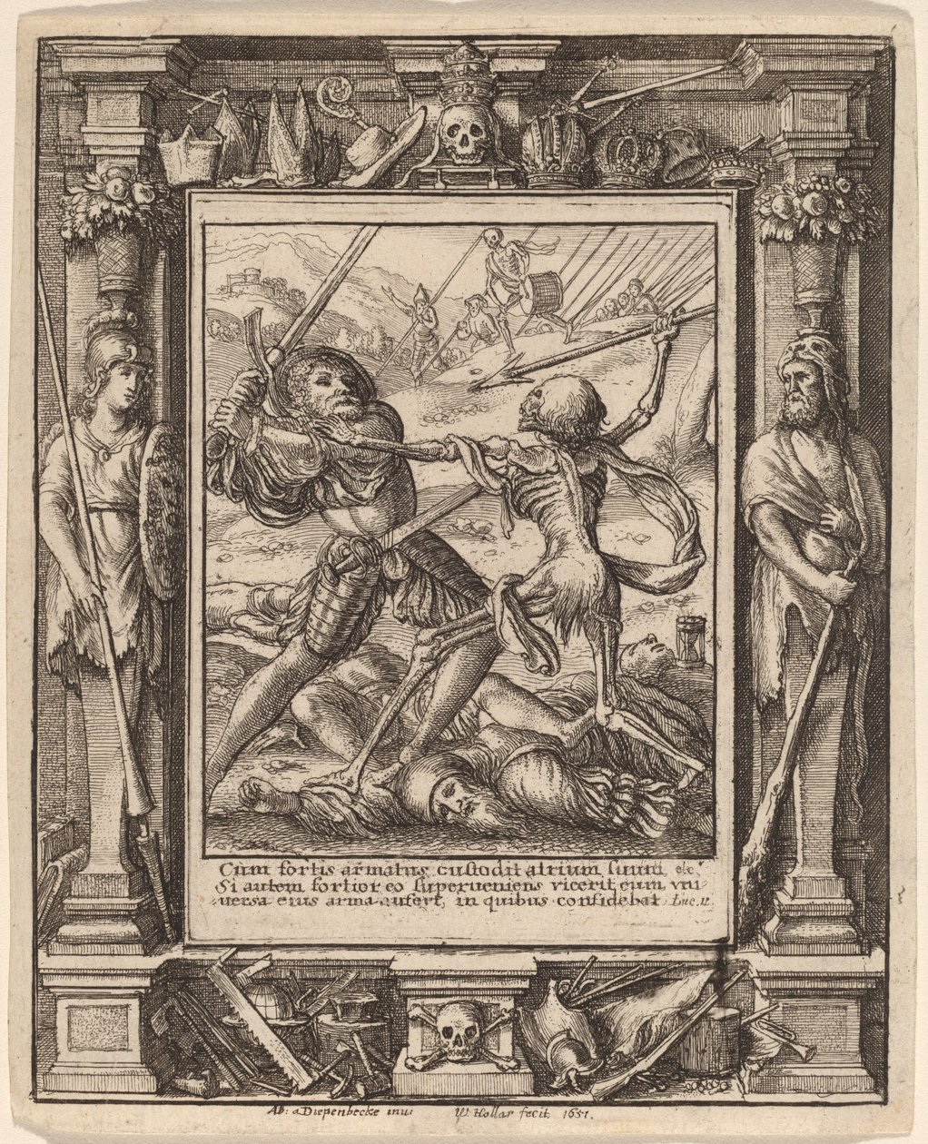 Ritter von Wenceslaus Hollar after Hans Holbein the Younger after Abraham van Diepenbeeck