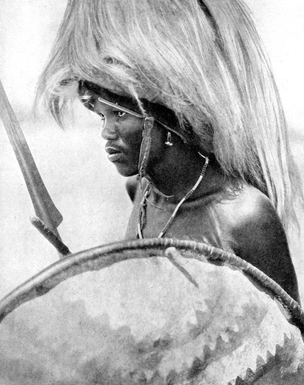 Ein Masai-Krieger, Afrika, 1936 von Wide World Photos