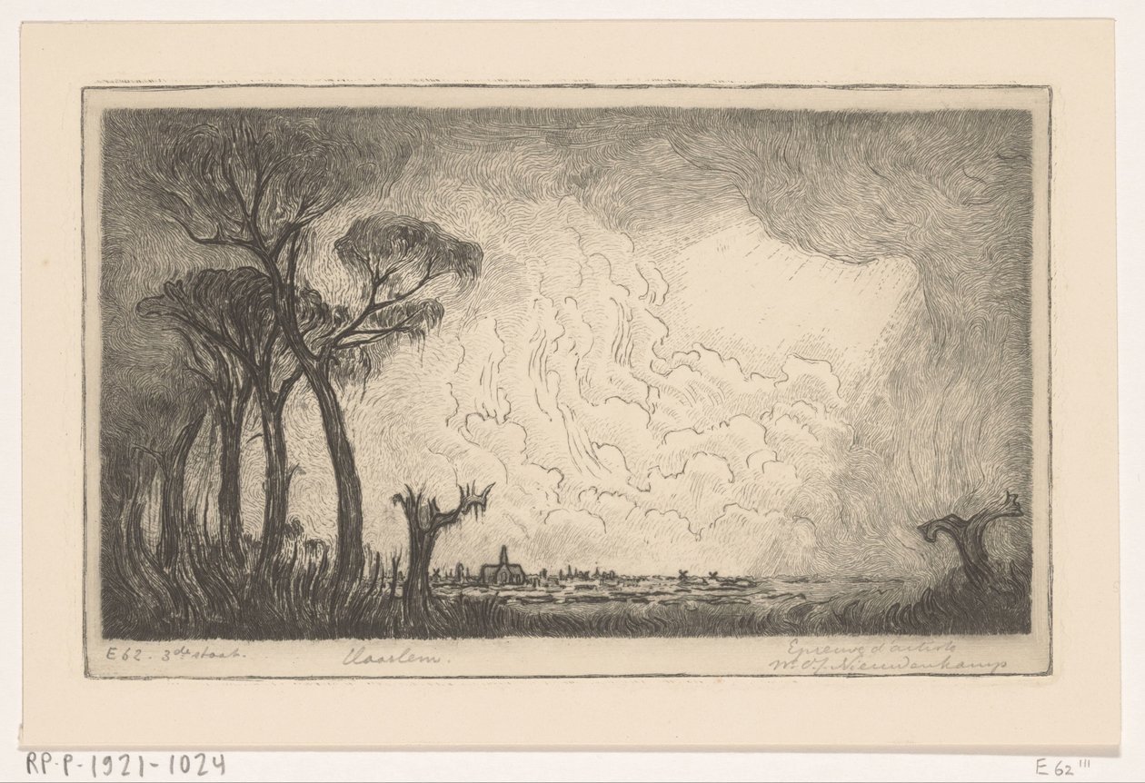 Ansicht von Haarlem von Wijnand Otto Jan Nieuwenkamp (signed by artist)