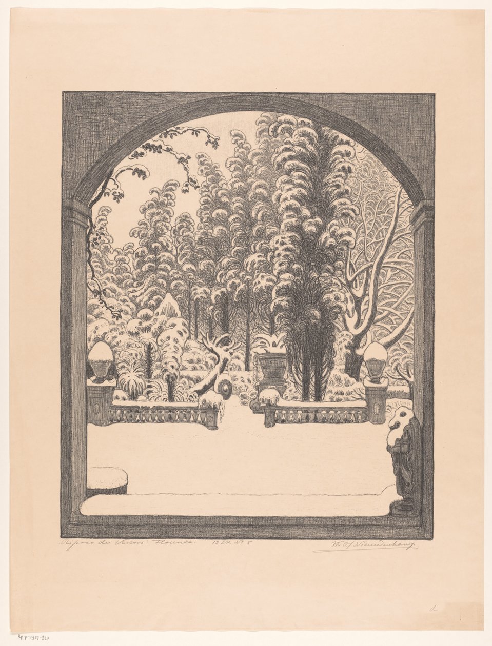 Riposo dei Vescovi: Florenz von Wijnand Otto Jan Nieuwenkamp (signed by artist)