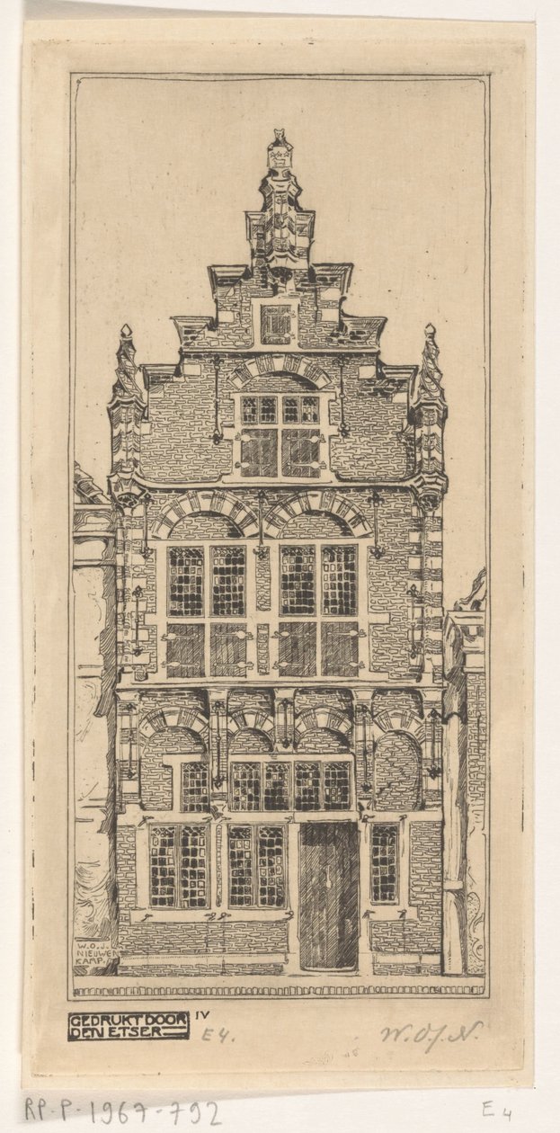 Fassade des Edams Museums von Wijnand Otto Jan Nieuwenkamp (signed by artist)