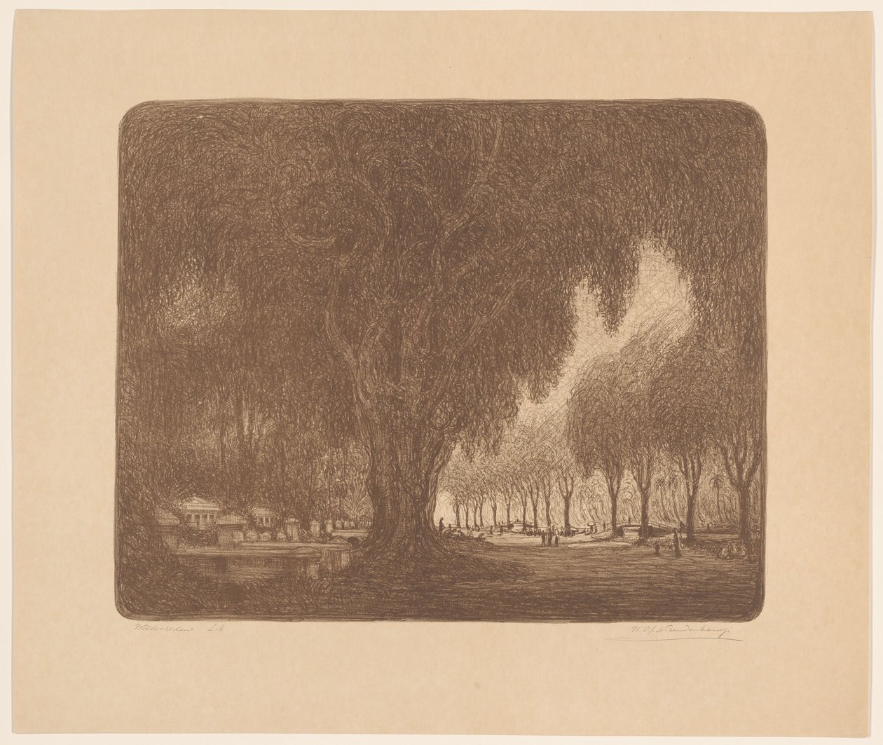 Weltevreden von Wijnand Otto Jan Nieuwenkamp (signed by artist)