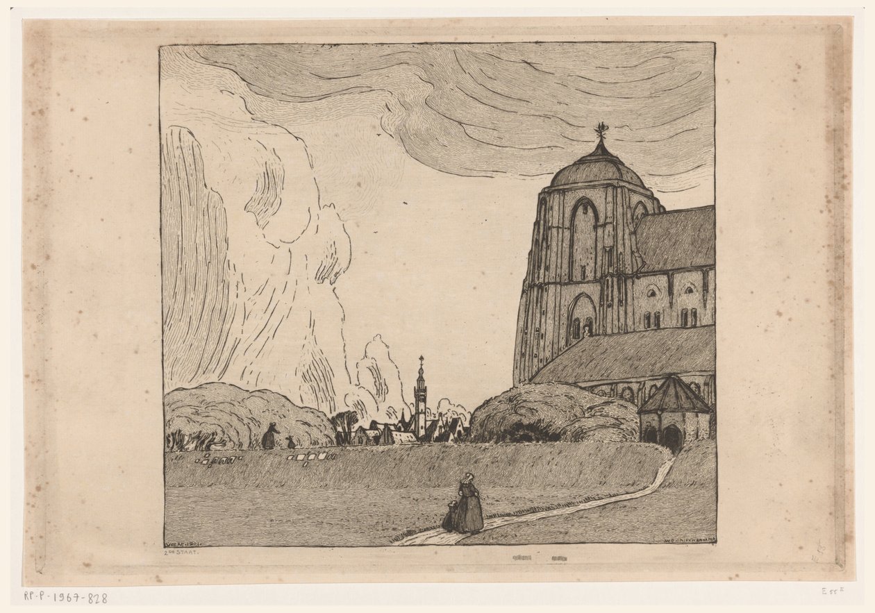 Ansicht von Veere von Wijnand Otto Jan Nieuwenkamp