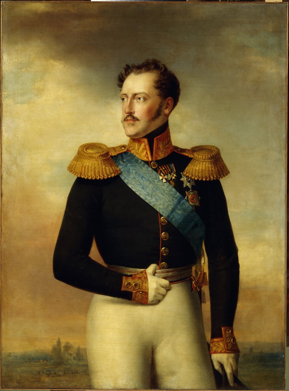 Porträt von Kaiser Nikolaus I. von Wilhelm August Golicke