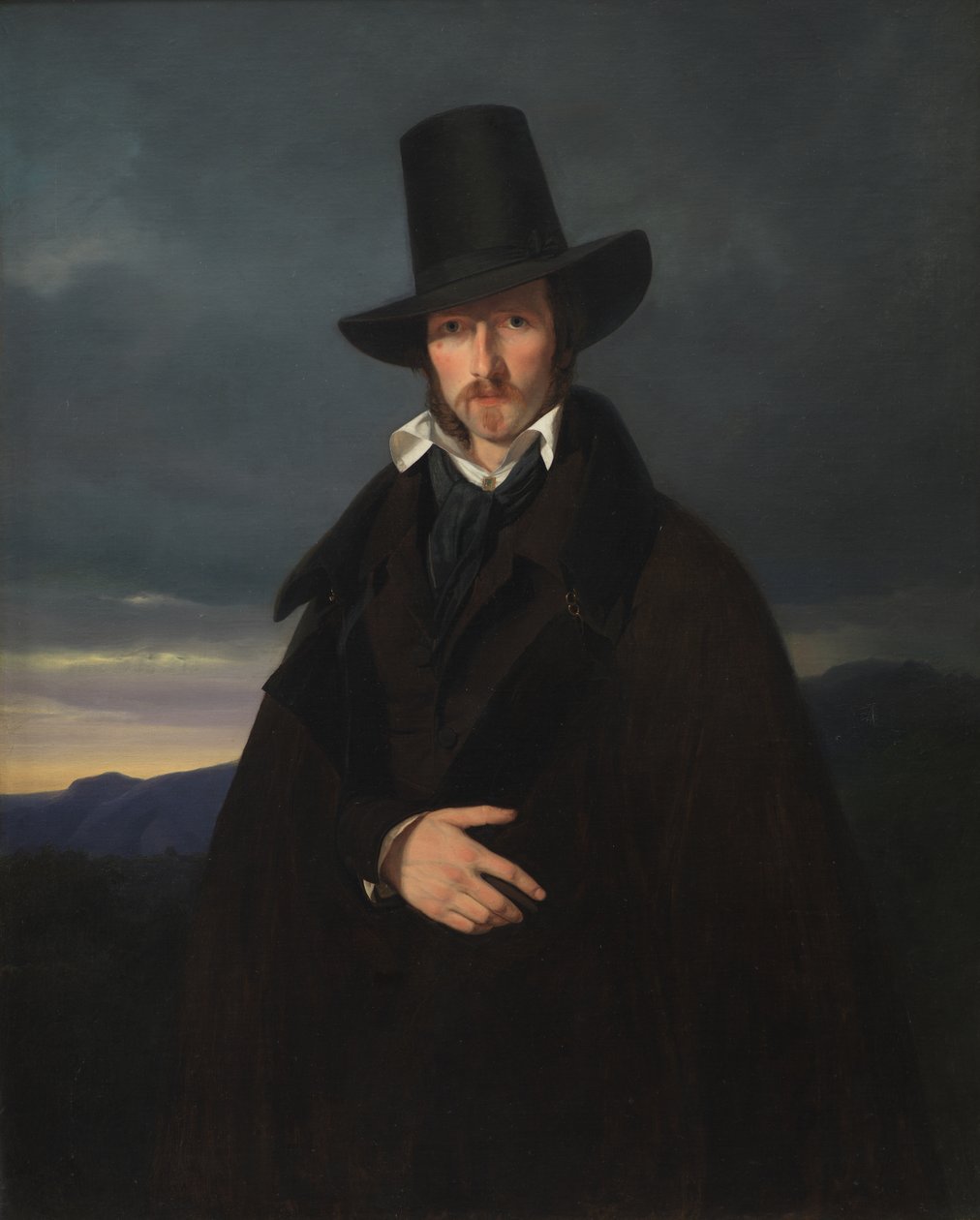 Porträt des deutschen Malers Wilhelm von Kaulbach von Wilhelm Bendz