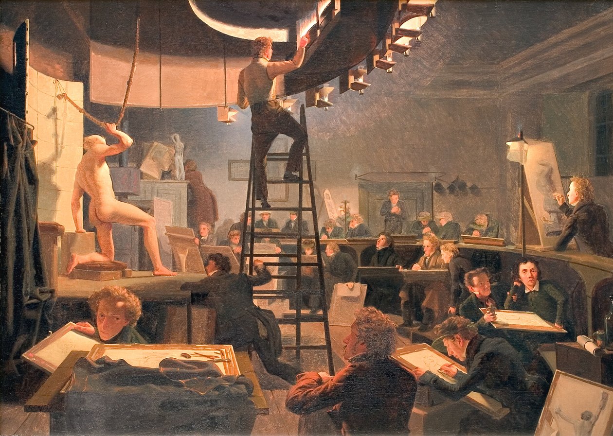 Der Zeichenkurs an der Königlichen Akademie der Schönen Künste von Wilhelm Bendz