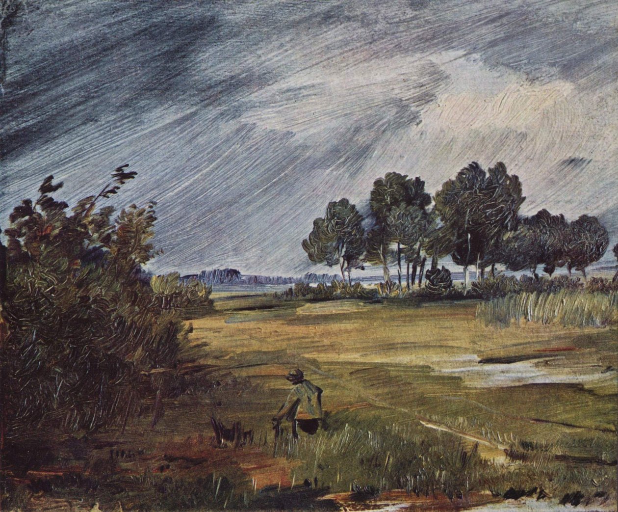 Landschaft mit Regen von Wilhelm Busch