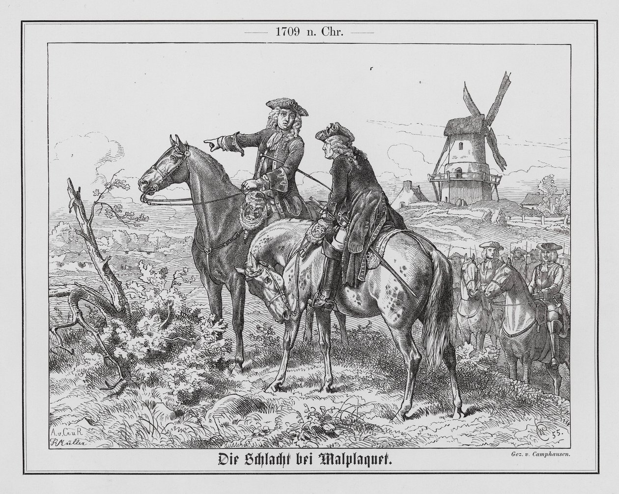 Schlacht bei Malplaquet von Wilhelm Camphausen