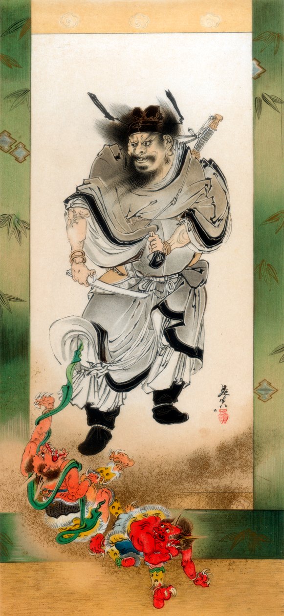 Shoki und die Dämonen, ca. 1880 1886 von Wilhelm Greve