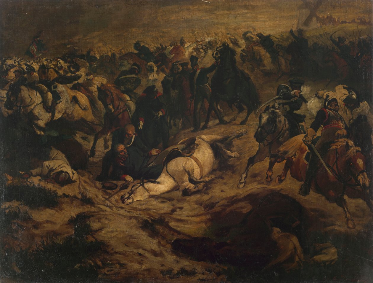 Verwundung Blüchers bei Ligny von Wilhelm Lindenschmit der Jüngere