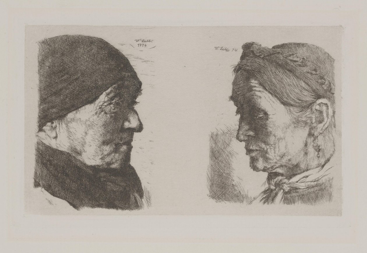 Ein Bauernpaar von Wilhelm Maria Hubertus Leibl