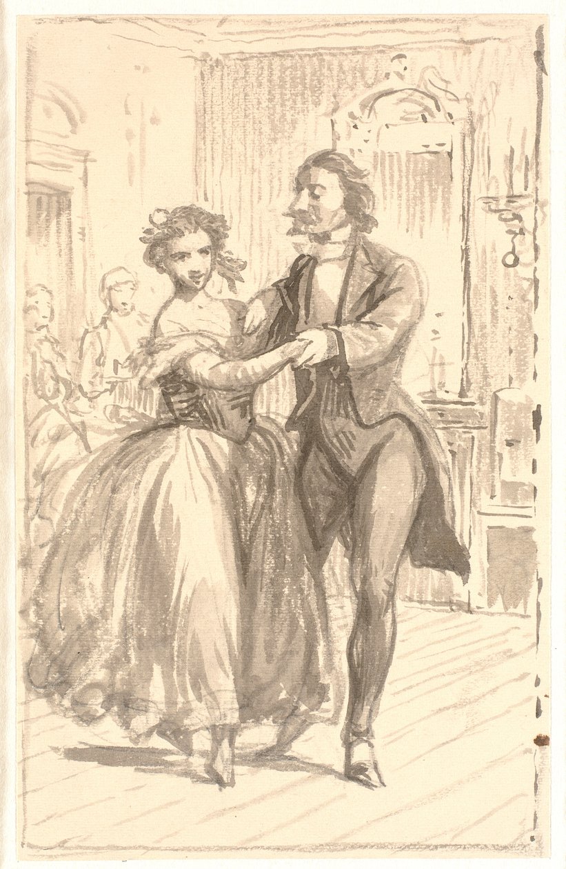 Das erste Paar auf dem Ball von Wilhelm Marstrand
