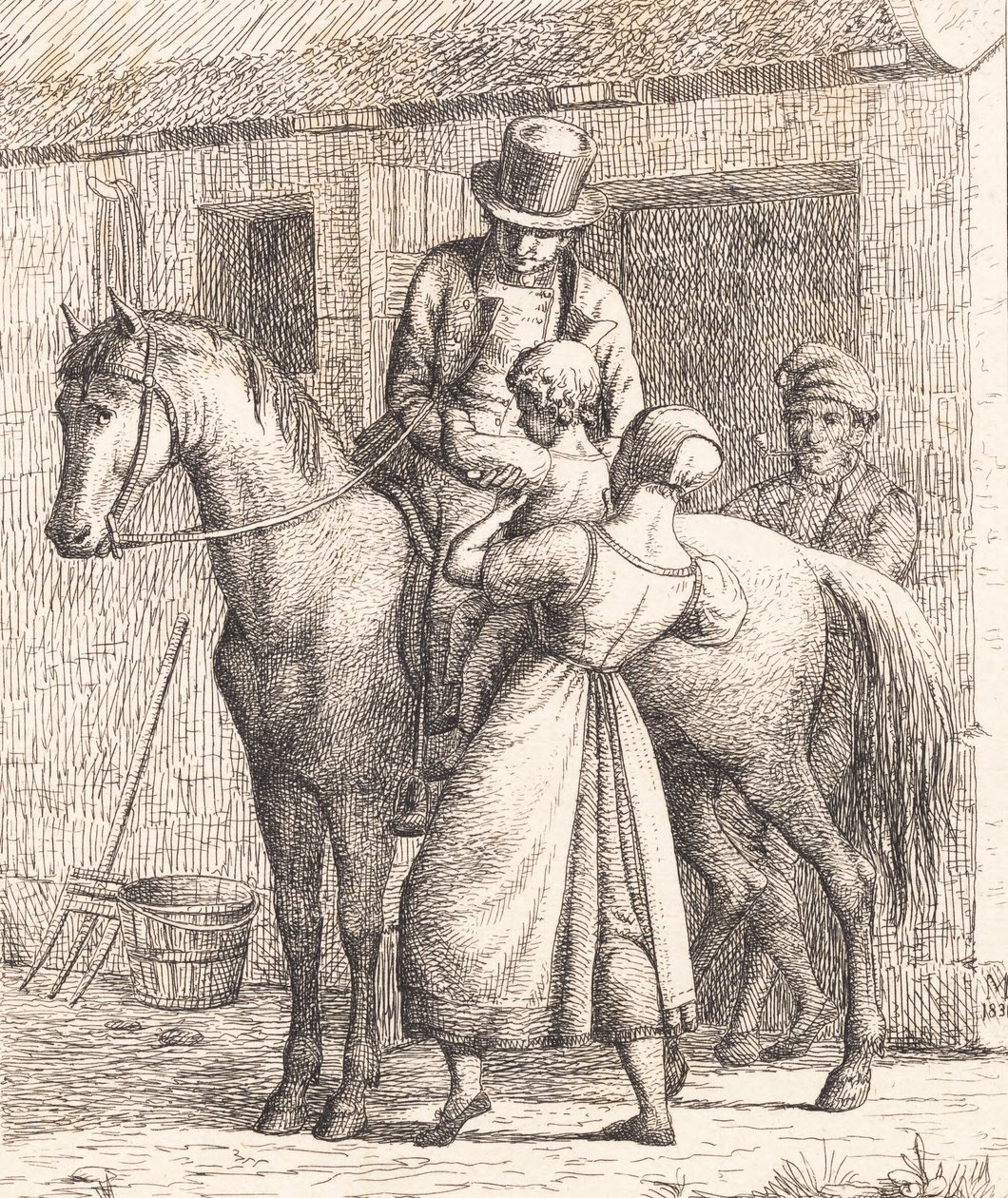 Eine Bauernfamilie von Wilhelm Marstrand