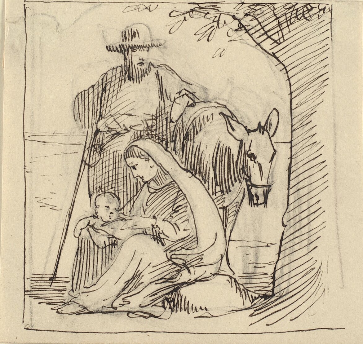 Ruhe auf dem Weg nach Ägypten von Wilhelm Marstrand