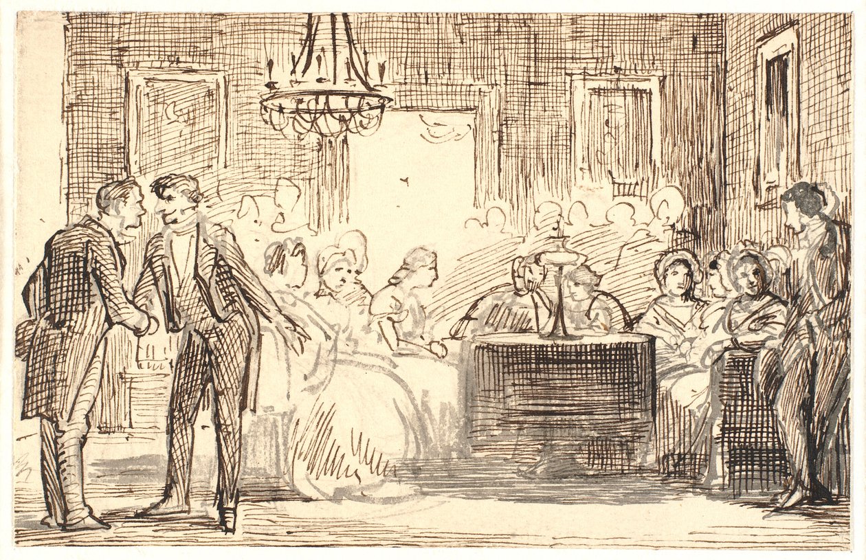 Kopenhagener Gesellschaftsszene von Wilhelm Marstrand