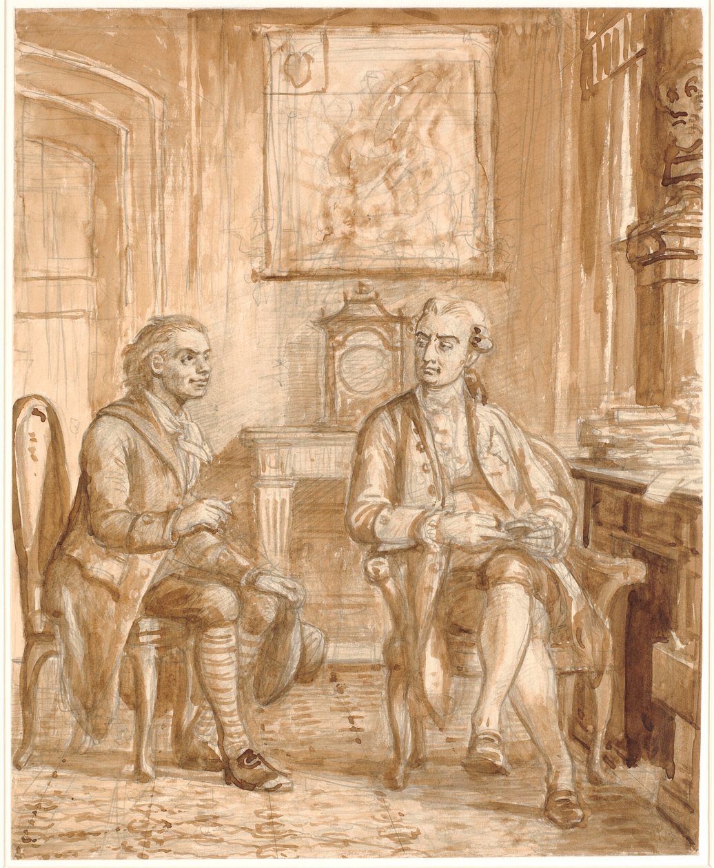 Minister Guldberg und Wessel von Wilhelm Marstrand