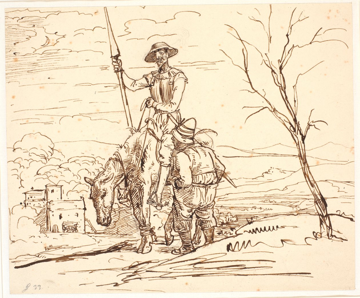 Sancho Pansa erzählt die Geschichte der Ziegen von Wilhelm Marstrand