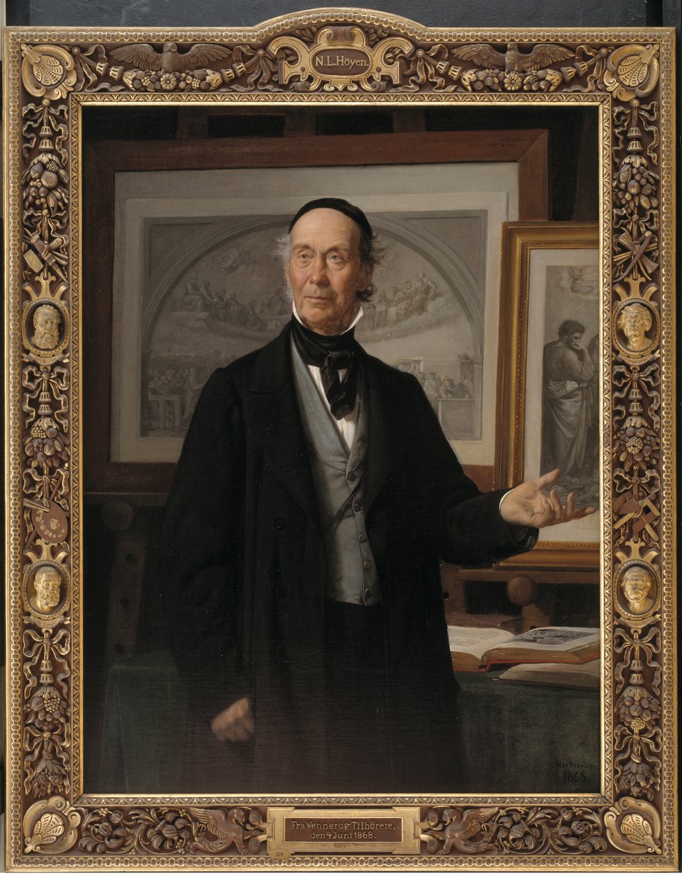 Der Kunsthistoriker N.L. Høyen von Wilhelm Marstrand