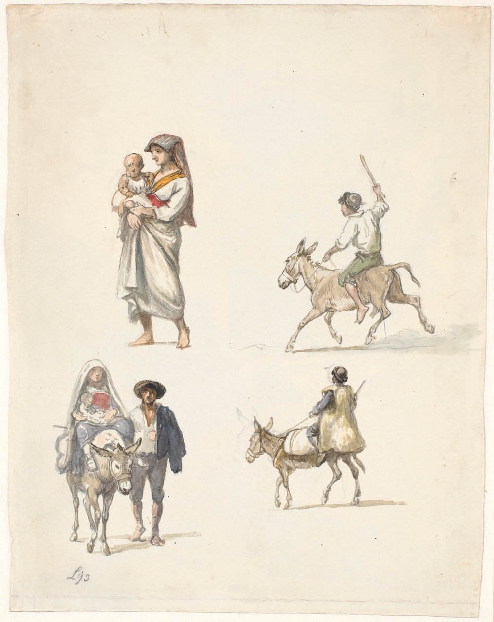 Reisende italienische Bauern von Wilhelm Marstrand