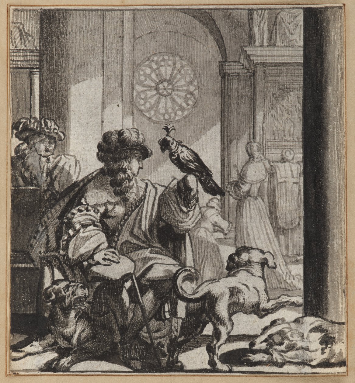 Der Narr, der zur Kirche geht, à la Mode-Narr von Wilhelm Stettler