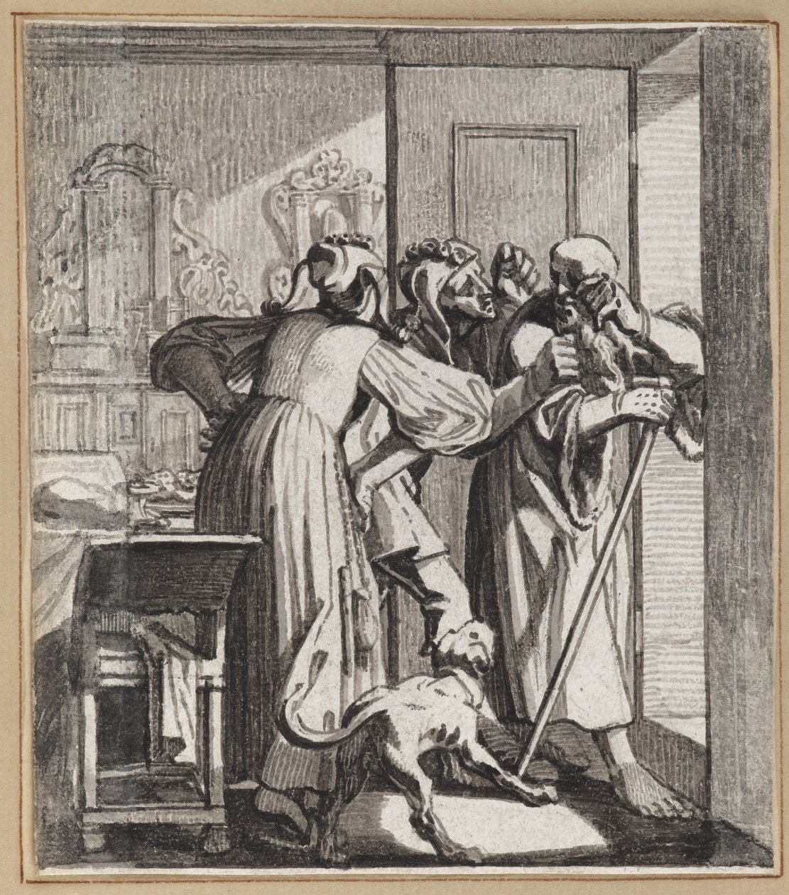 Der Narr, der die alten Eltern verspottet von Wilhelm Stettler