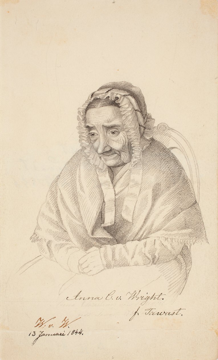 Anna Christina von Wright, die Großmutter des Künstlers von Wilhelm von Wright