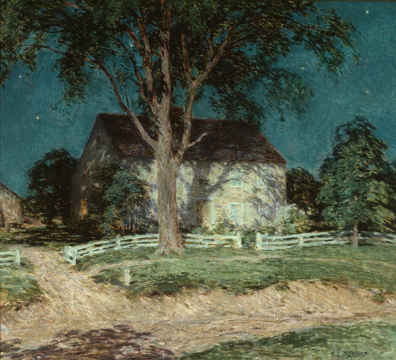 Altes Heim in Connecticut von Willard Leroy Metcalf