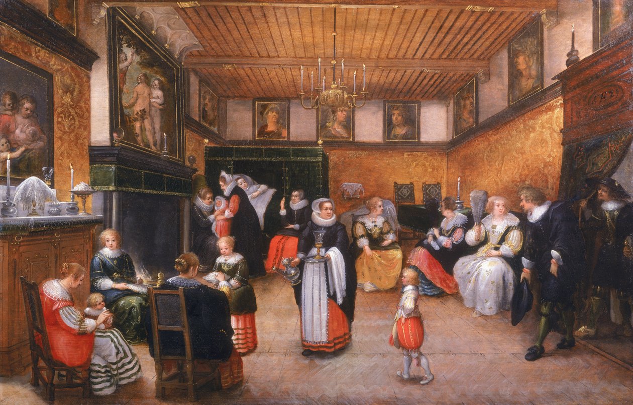 Der Geburtstag, 1629 von Willem Anthonissone Anthonis