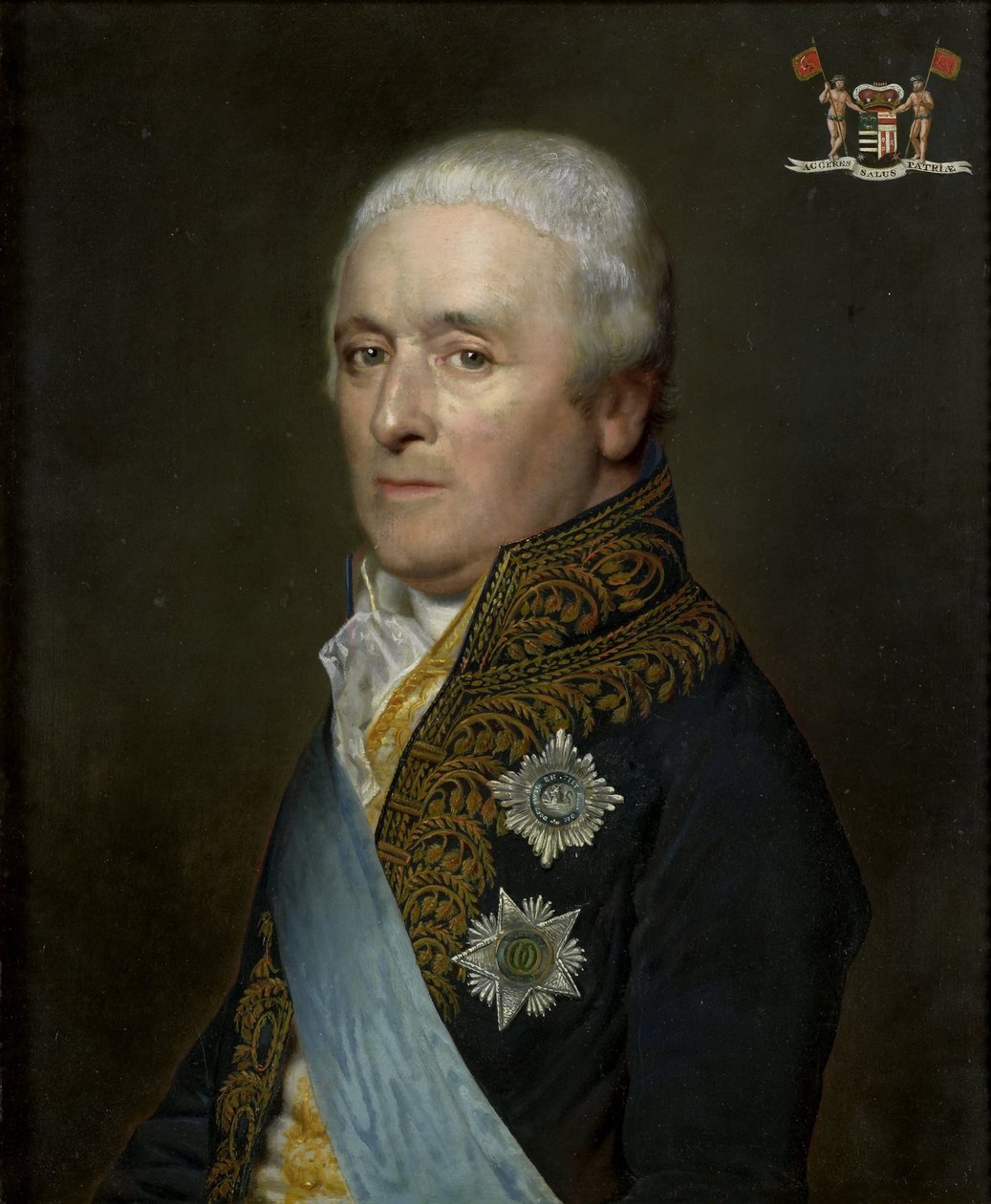 Adriaen Pieter Twent (1745-1816), Graf von Rosenburg, Minister für Binnengewässer, Innenminister und Kämmerer von König Louis Napoleon von Willem Bartel van der Kooi