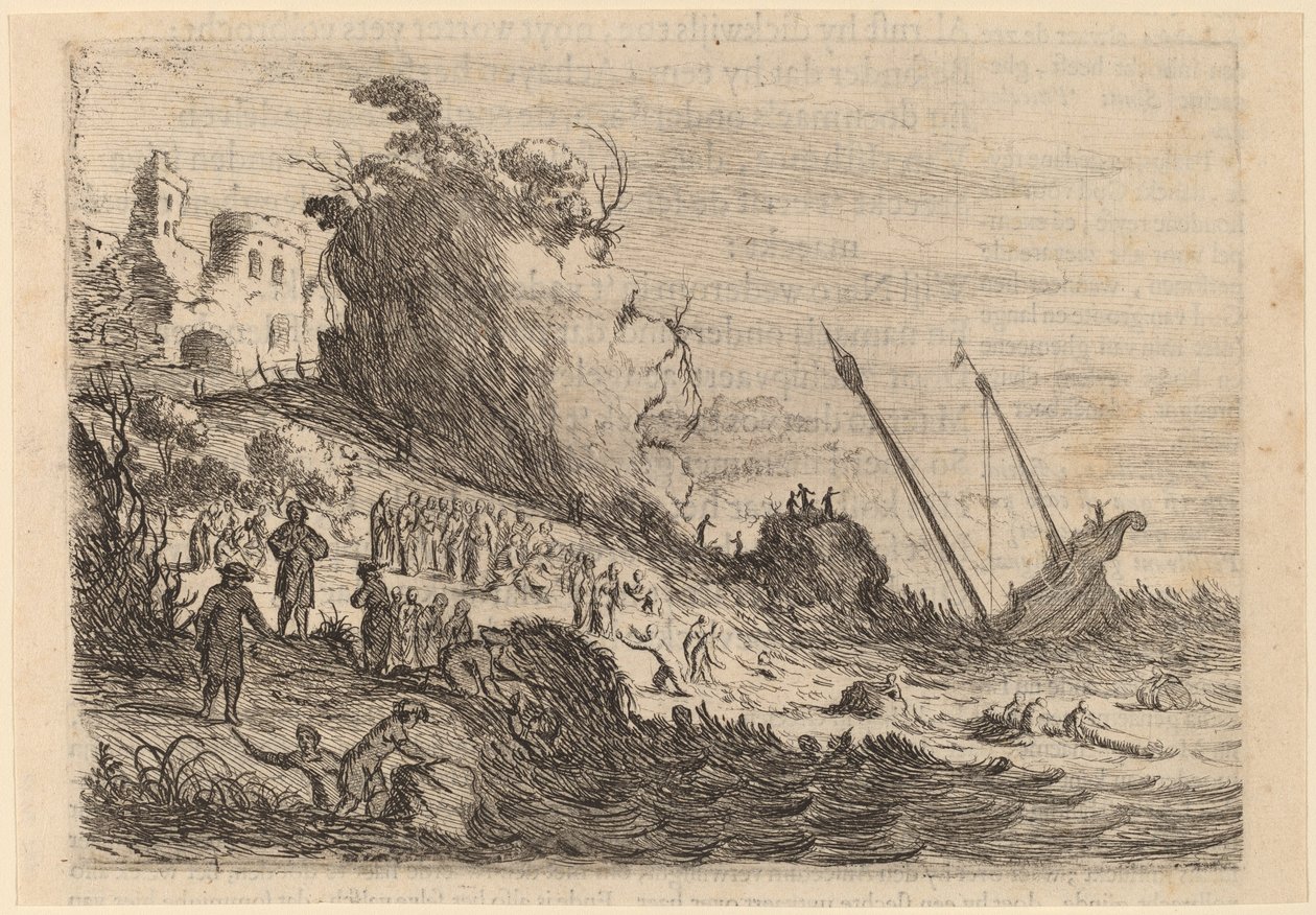 Heiliger Paulus Schiffbruch auf der Insel Malta von Willem Basse
