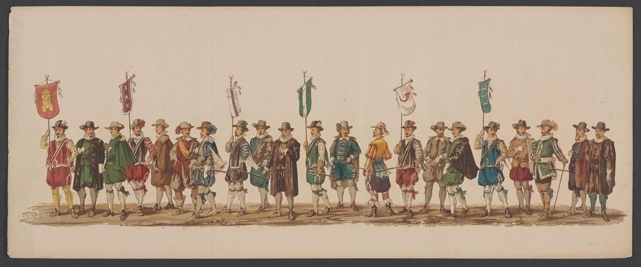 Delfter Umzug von 1862, fünfte Gruppe von Willem Bernardus IJzerdraat