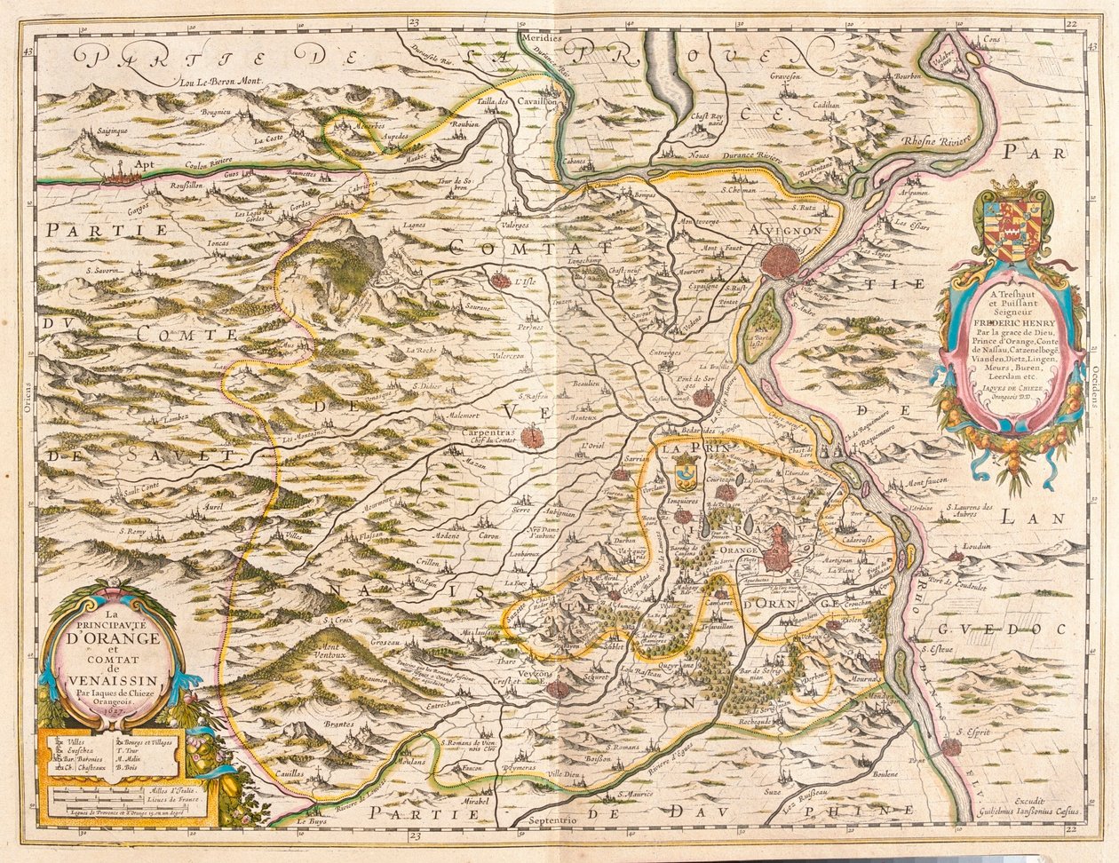 Orange und Avignon, in 