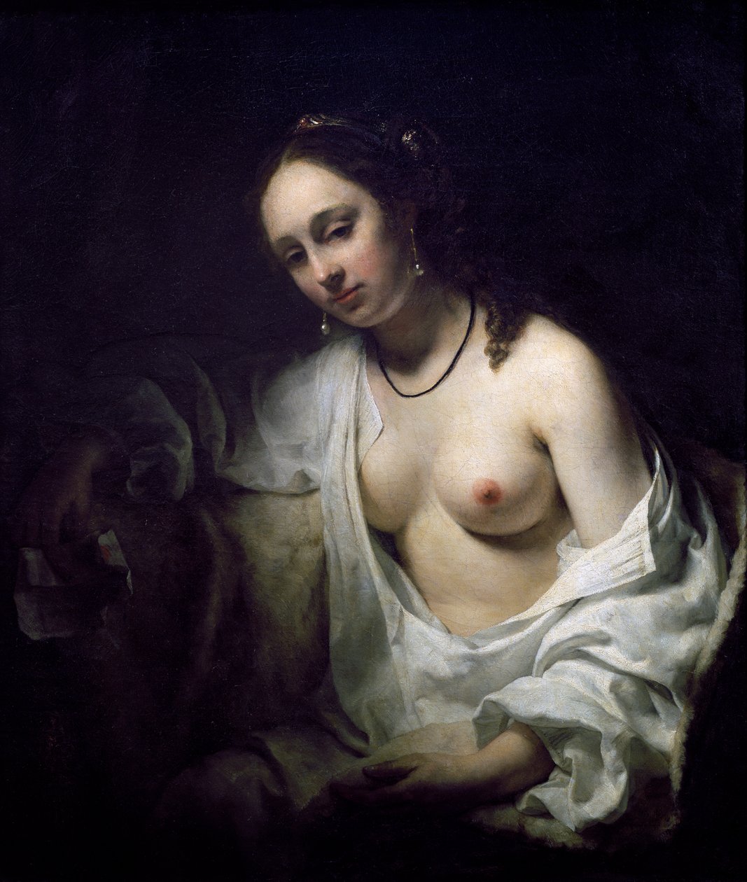 Bathseba erhält einen Brief von David, von Willem Drost von Willem Drost