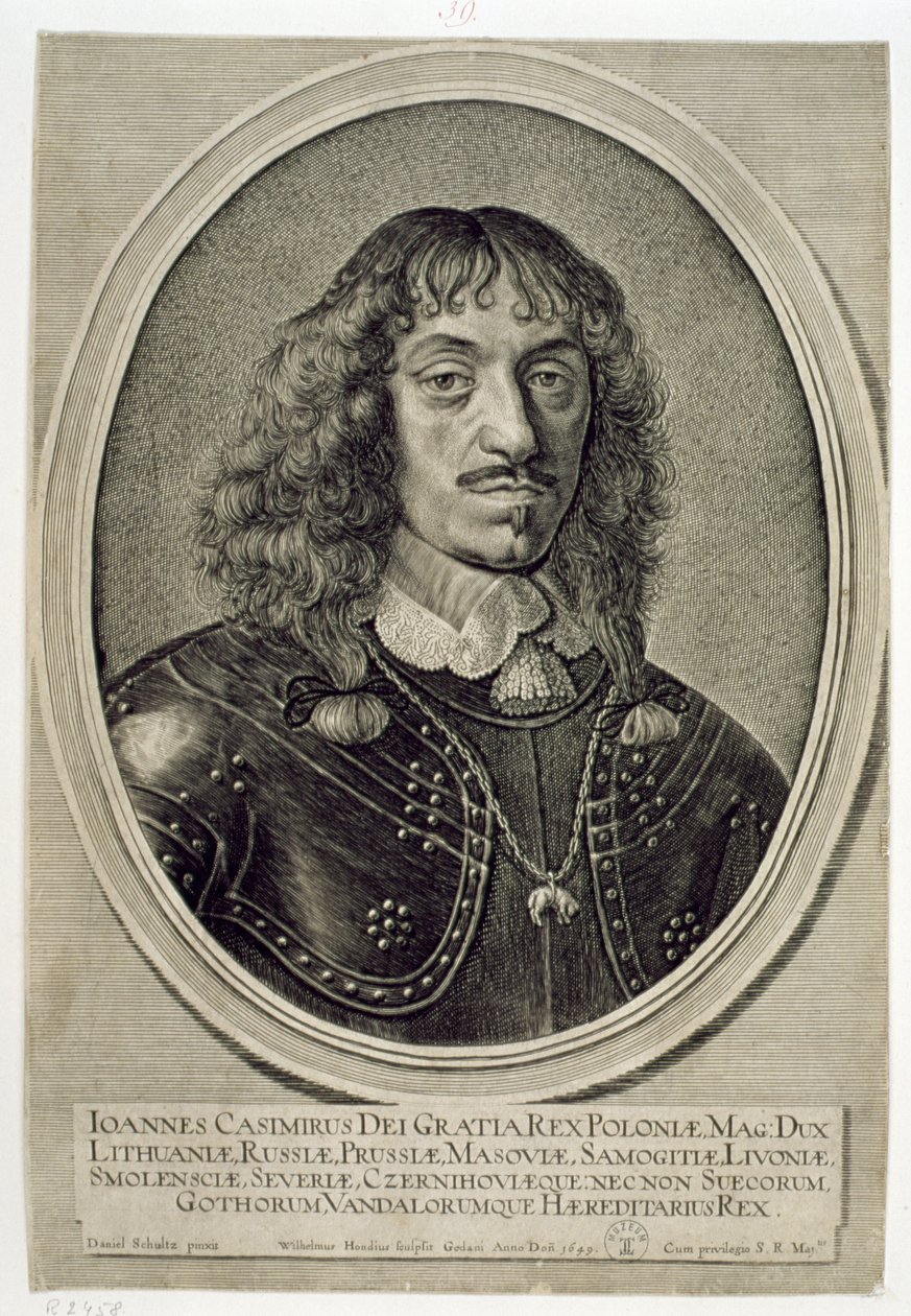 Johann Kasimir Vasa (1609-72) König von Polen, 1649 von Willem Hondius
