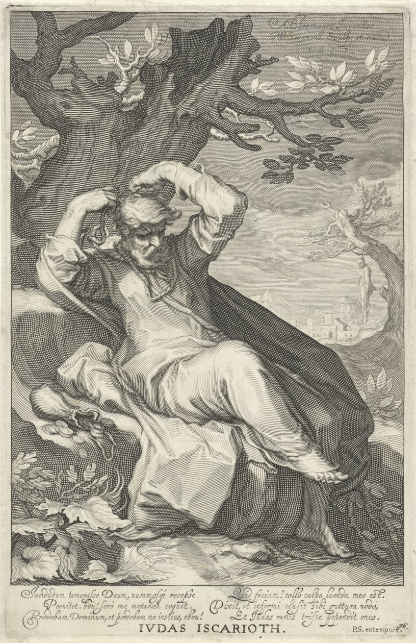 Judas Iskariot erhängt sich von Willem Isaacsz. van Swanenburg