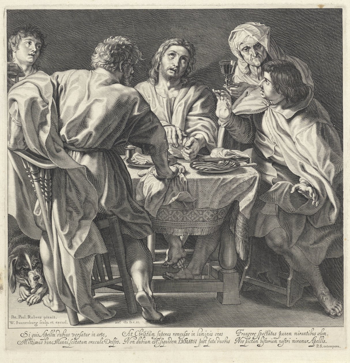 Mahlzeit in Emmaus von Willem Isaacsz. van Swanenburg