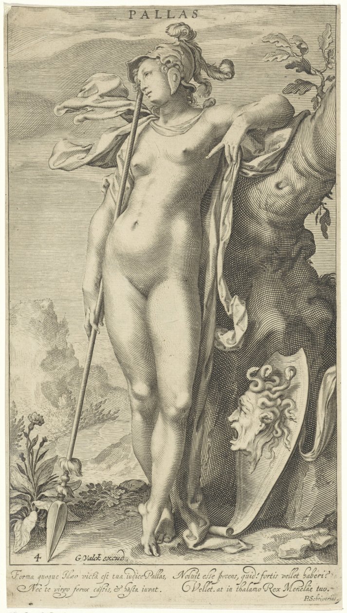 Minerva bei einem Baum von Willem Isaacsz. van Swanenburg
