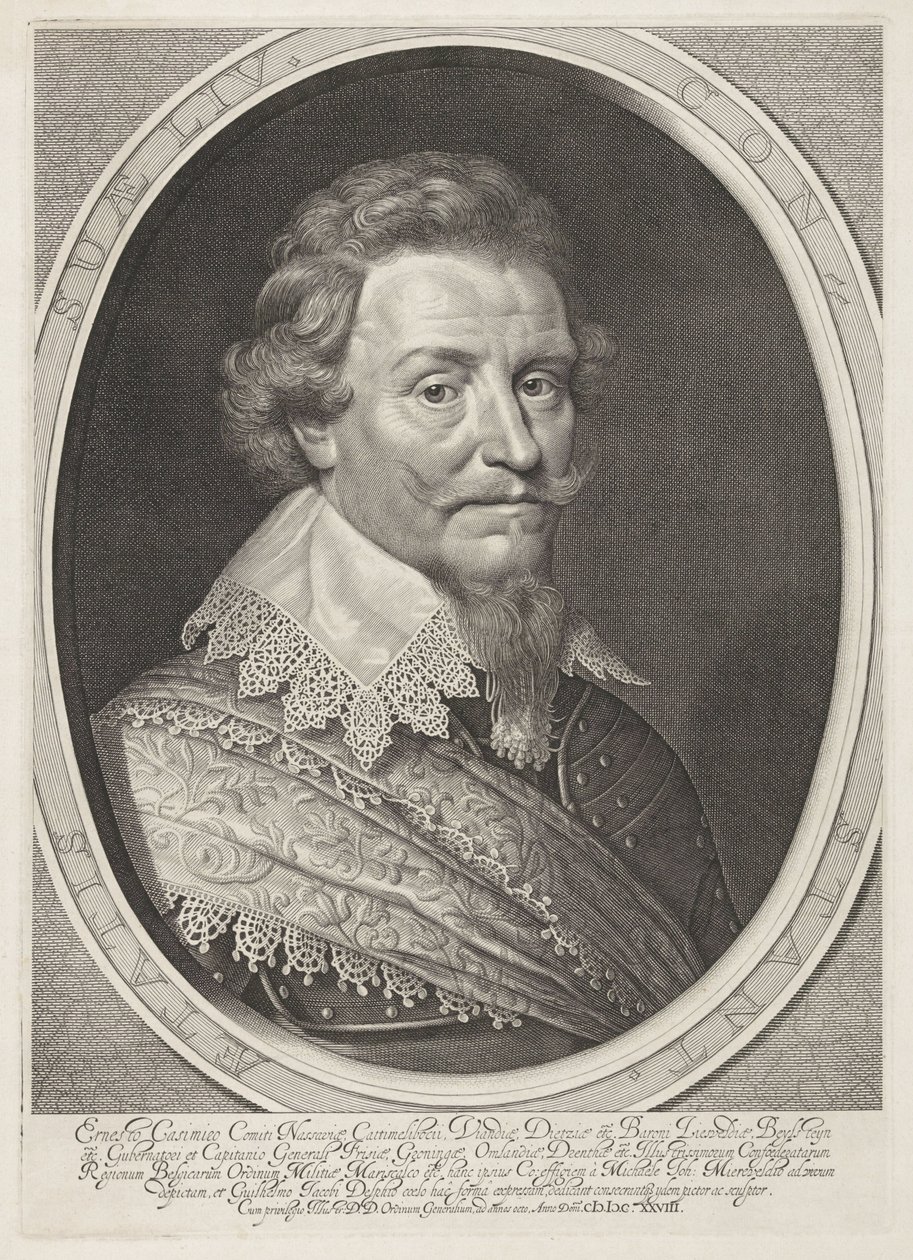 Porträt von Ernst Casimir, Graf von Nassau-Dietz von Willem Jacobsz Delff