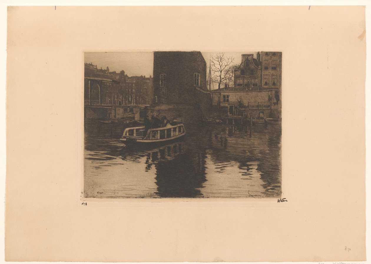 Ansicht der Überführung bei der Montelbaanstoren in Amsterdam von Willem Witsen (signed by artist)