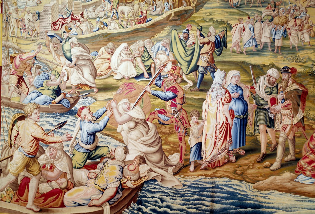 Eroberung von Tunis durch Kaiser Karl V.: Gewalt gegen Frauen durch spanische Truppen im Jahr 1535 von Willem de Pannemaker
