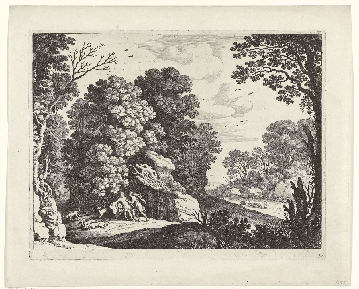 Cephalus und Procris (Italienische Landschaften) von Willem van Nieulandt (II)
