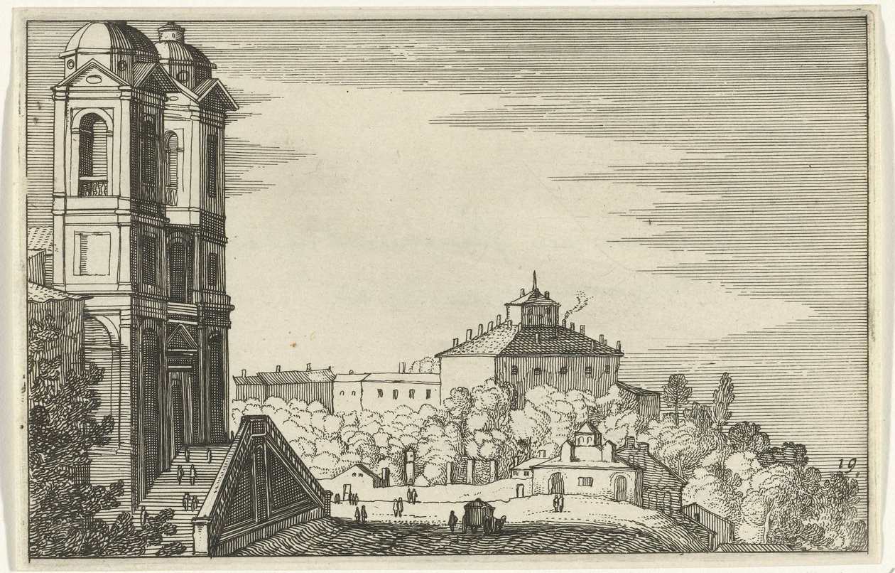 Trinità dei Monti in Rom von Willem van Nieulandt (II)