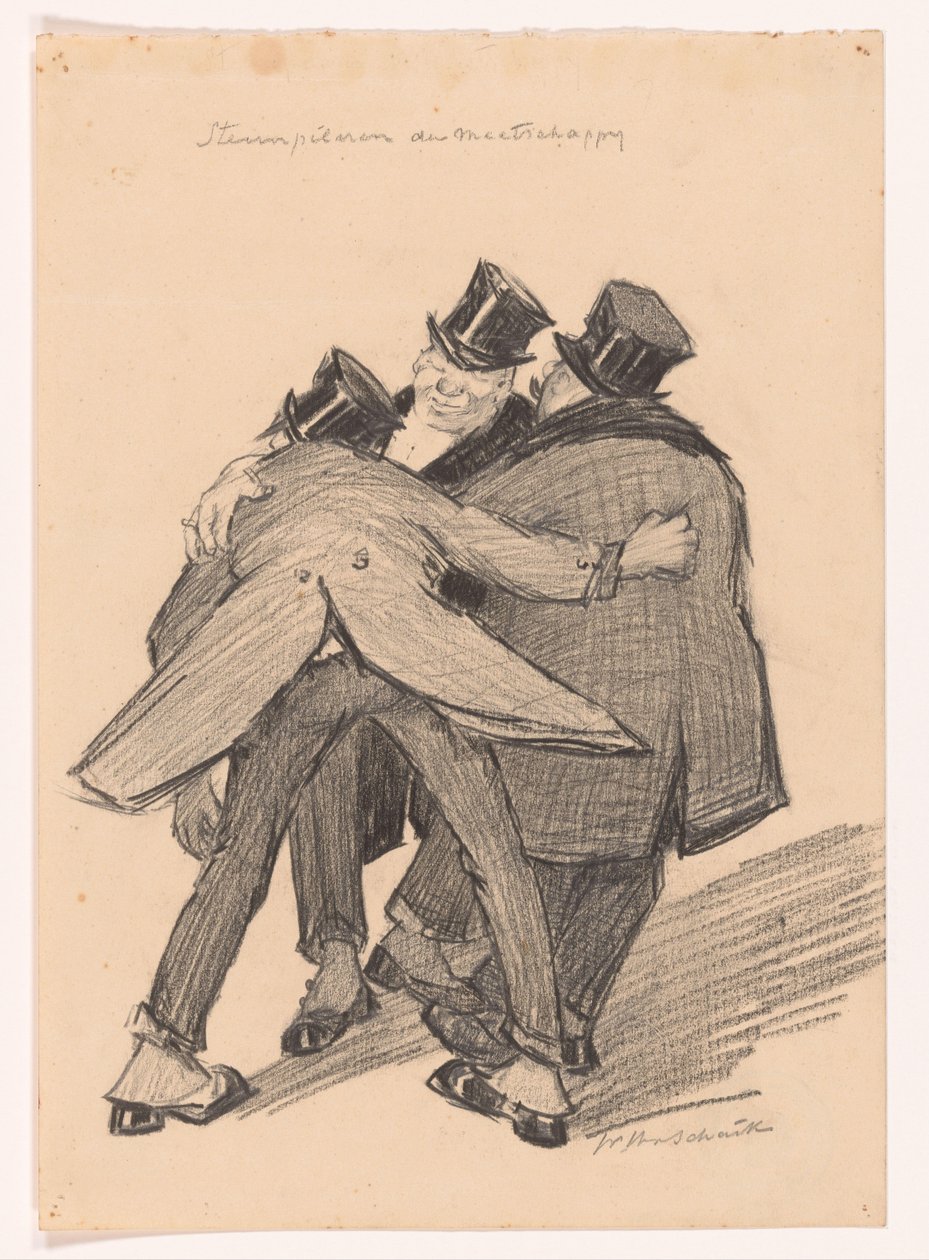 Stützpfeiler der Gesellschaft von Willem van Schaik (signed by artist)