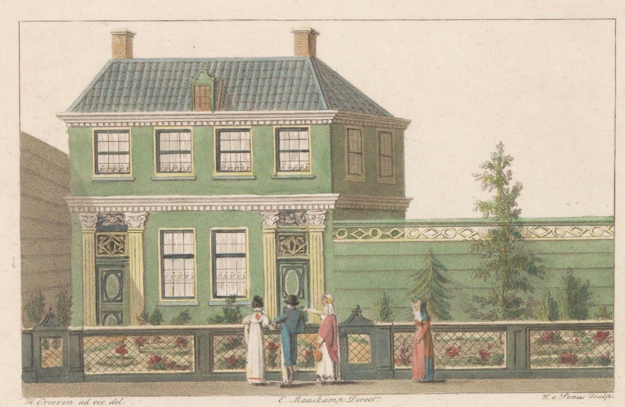 Pand aan Oostzijde 219 te Zaandam, 1824 von Willem van Senus