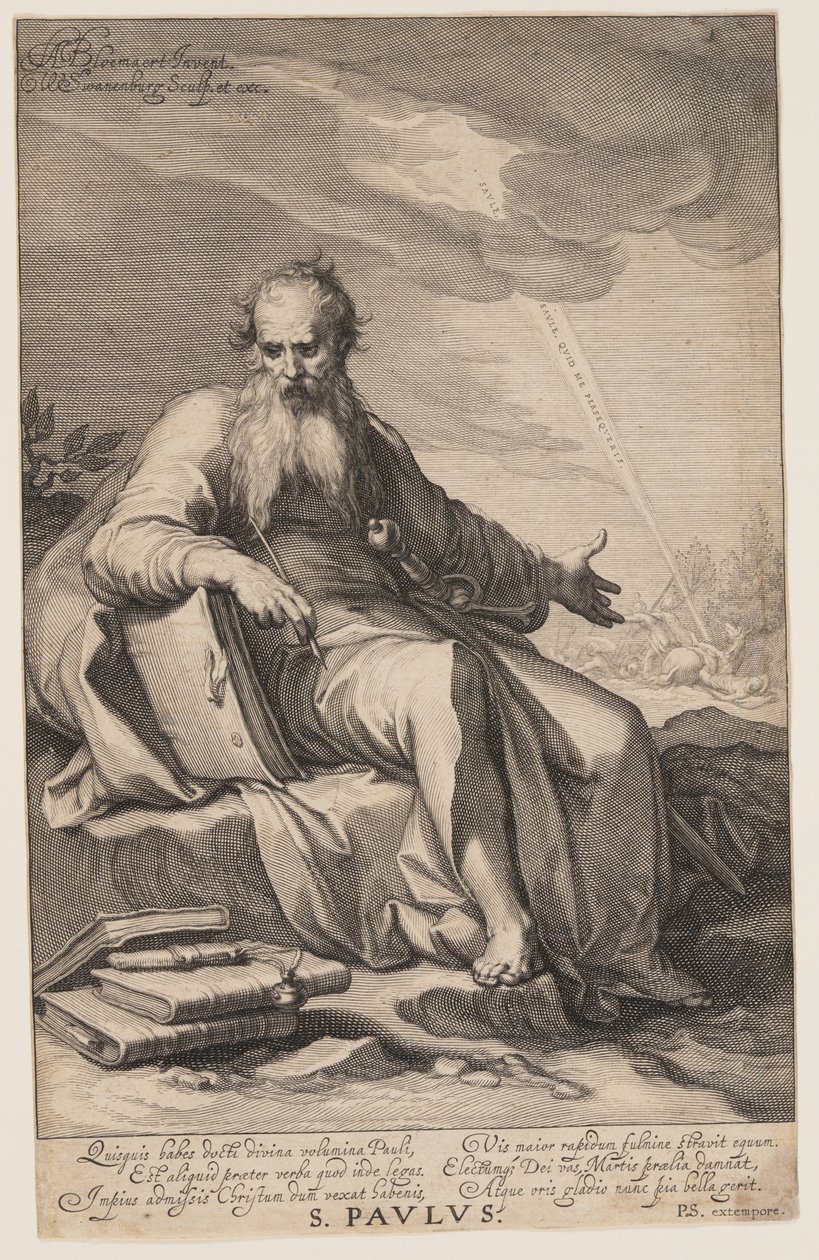 St. Paulus, aus Sündern des Alten und Neuen Testaments von Willem van Swanenburgh