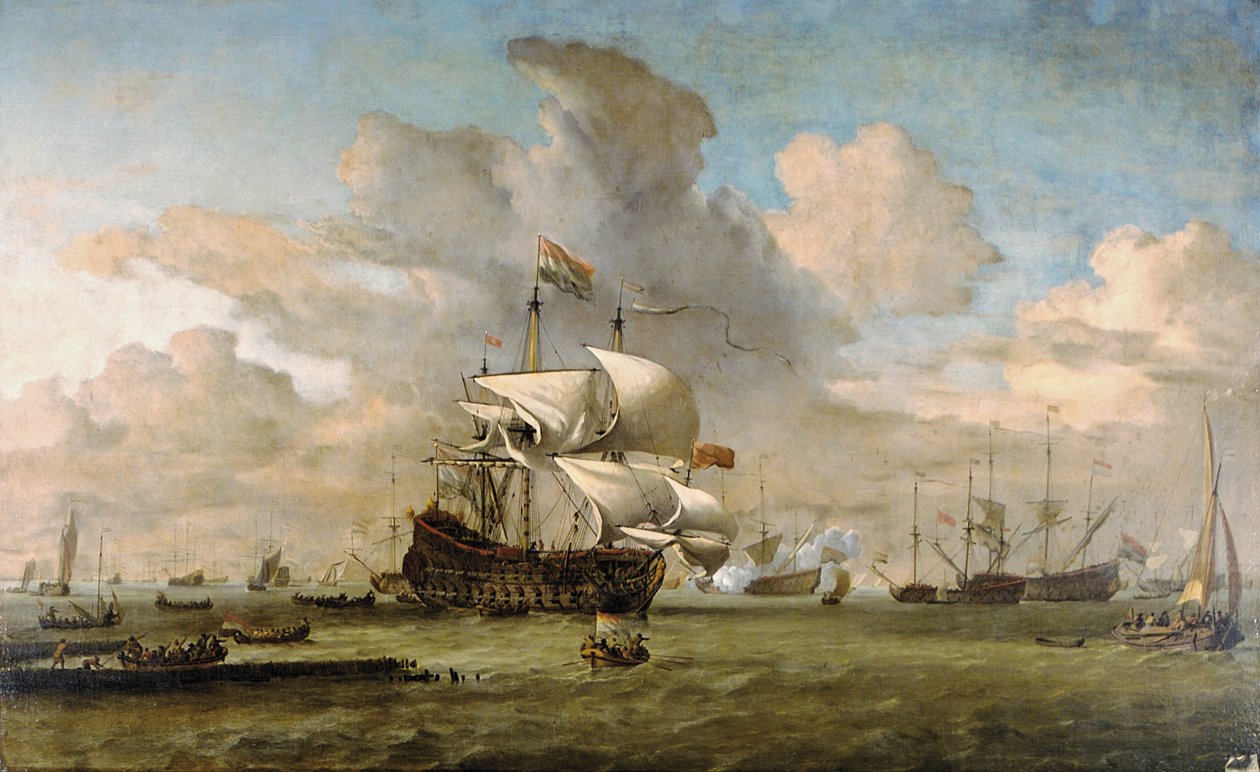 Hollandia, 1692 von Willem van de Velde the Younger