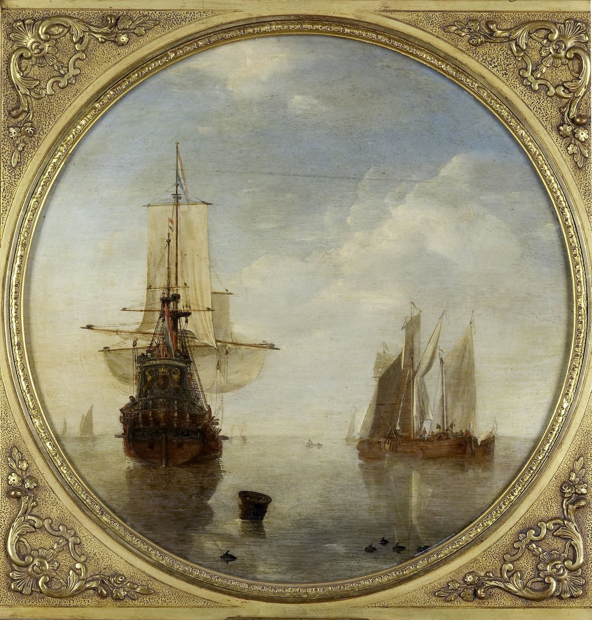 Schiffe vor Anker von Willem van de the Younger Velde