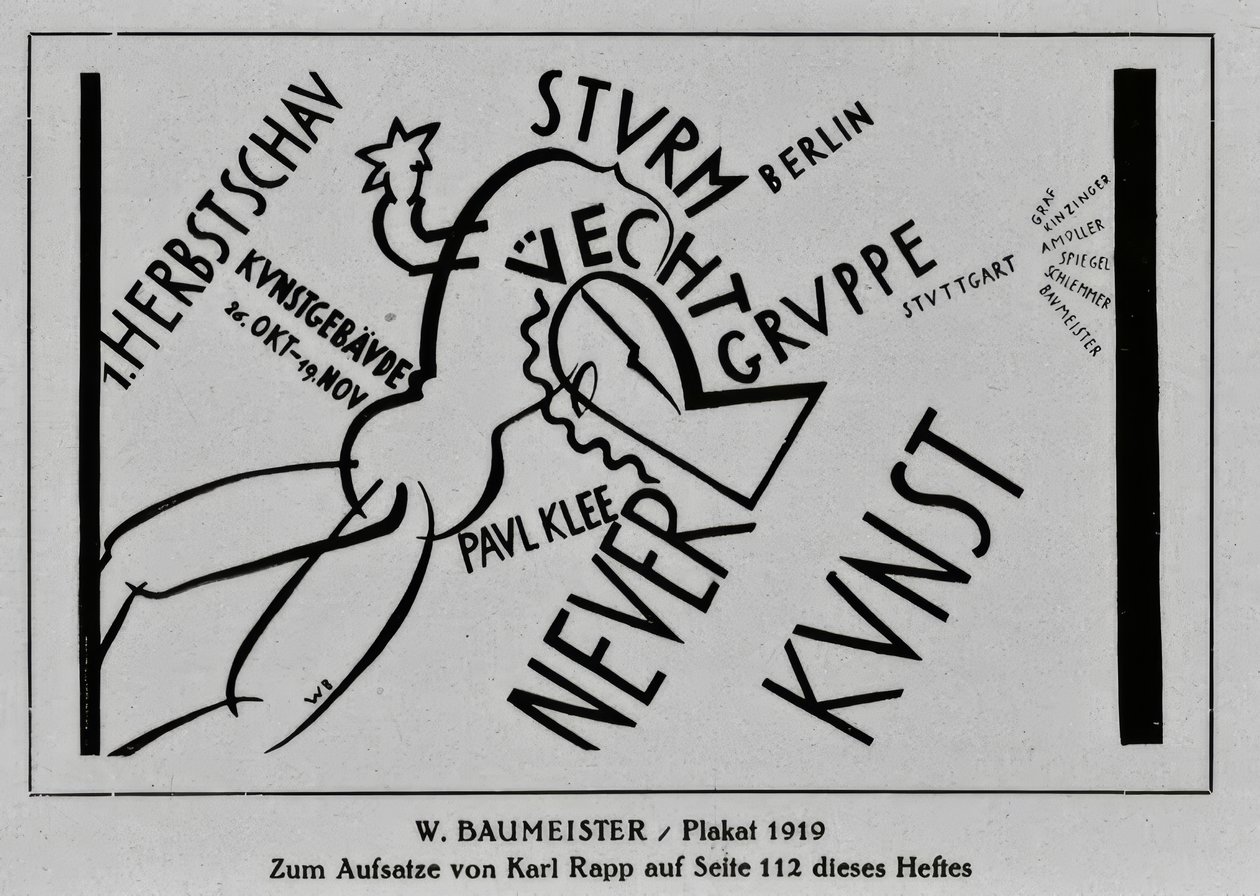 Plakat von Willi Baumeister